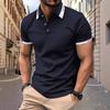 2026 Popular Men's Casual Summer Short Sleeved Fitness American Polo Shirt