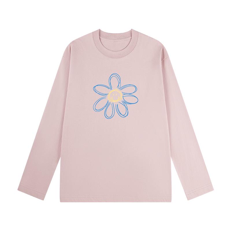 

Women s 100% Cotton Round Neck Long Sleeve T-Shirt - American Style, Slim Fit, Versatile Chic for Spring & Autumn 2025 2XL (68-82 kg)