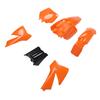 Motorcycle Fairing Cover Kit Orange Front Wheel Mudguard Splash Guard Kit for Senior Adventure Junior 50cc SX SR JR 1997 to 2010
