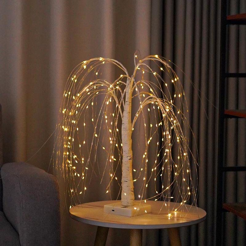 LED Easter Egg and Christmas Birch Tree Lights for Home and Party Decorations