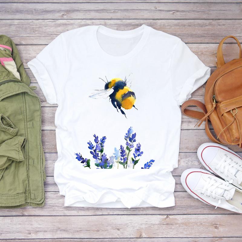 Women Cartoon Dog Tshirts Funny Face Animal Casual Pet Love Fashion Print Lady T-Shirts Top Womens Graphic Female T-Shirt
