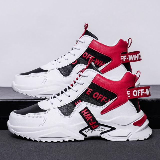 Zapatillas para correr para hombre, zapatillas Messi de caña alta, cómodas, deportivas para exteriores, zapatillas blancas para skate