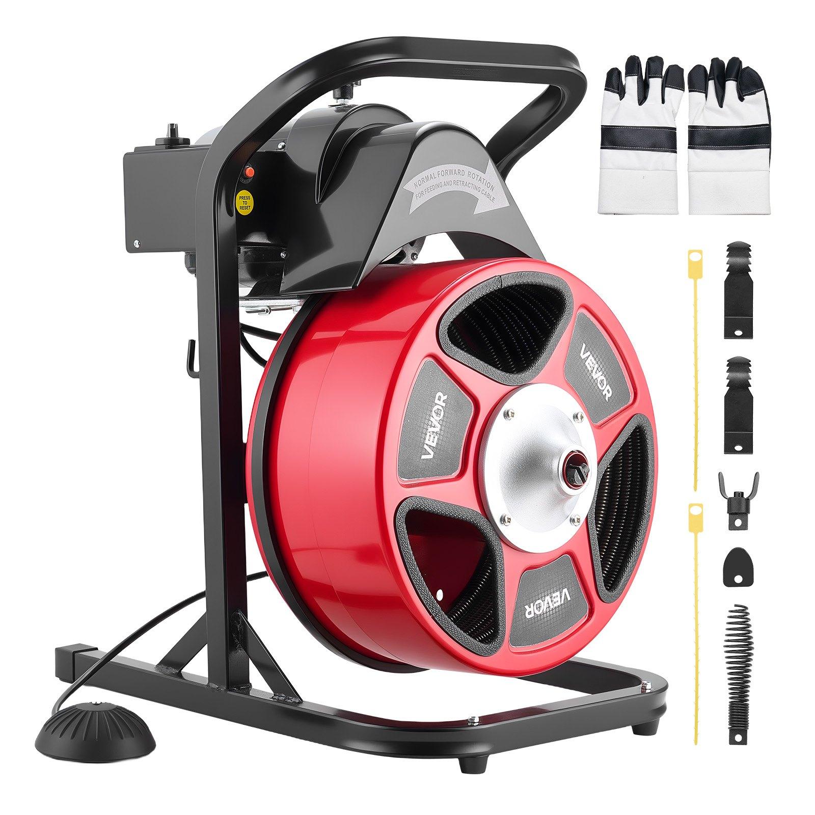 VEVOR Drain Cleaner Machine 15m x