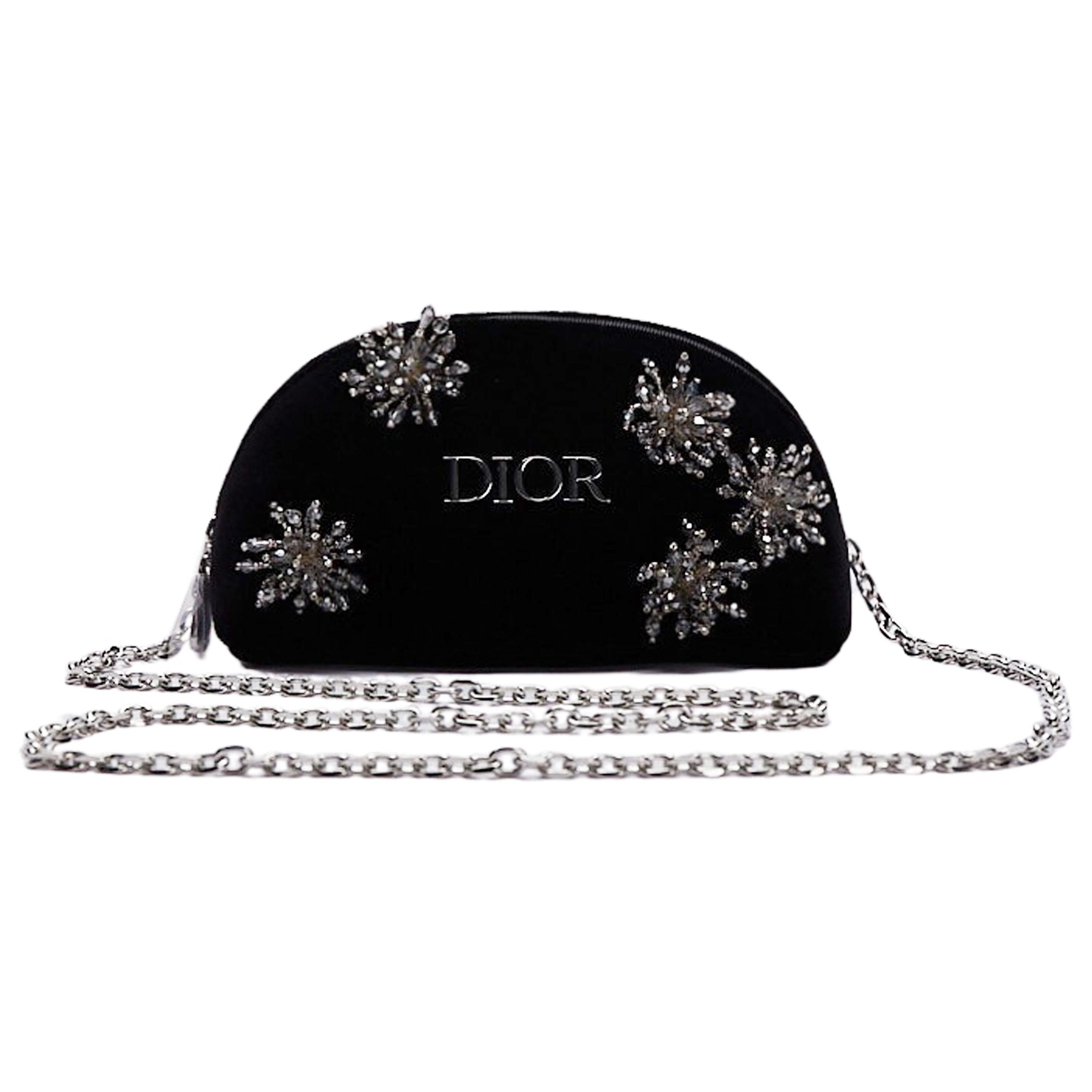 Handmade DIY Dior-inspired Remake Makeup Bag Black