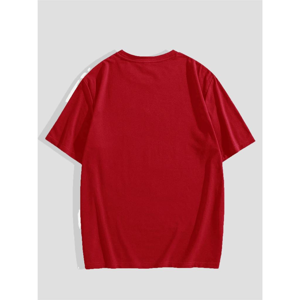 Men'S High Street Punk Style Print T-Shirt, a Trendy Casual Style for Everyday Wear, Perfect for Street Fashion Enthusiasts