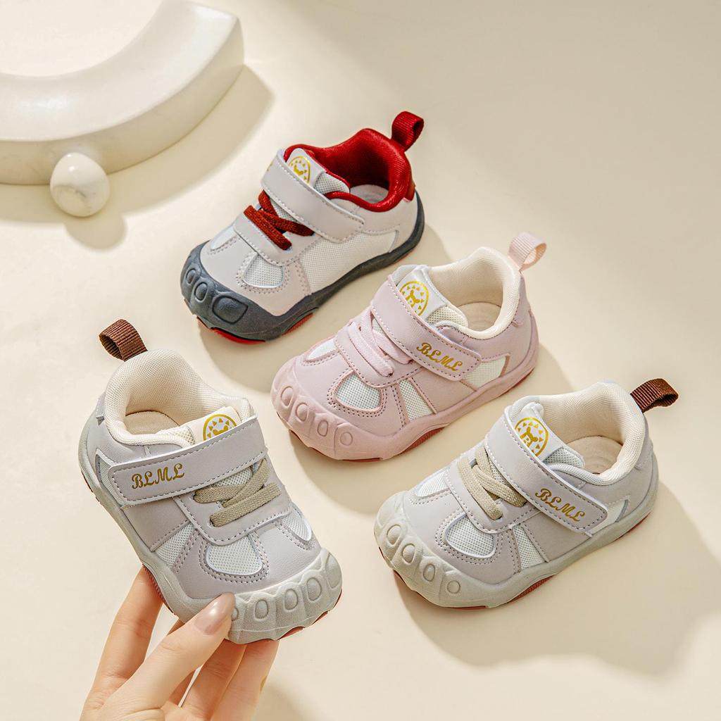 2026 Spring Soft Sole Non-Slip Baby Shoes for Boys & Girls: Breathable Casual Sports Walking Shoes