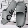 Herrensandalen und -slipper, bedruckt mit Buchstaben, lässige und modische Anti-Rutsch-Slipper mit offener Zehenpartie und dicker Sohle, geeignet für in