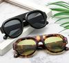 Fashion Pilot Sunglasses Women Retro Clear Ocean Lens Shades UV400 Men Big Frame Punk Sun Glasses