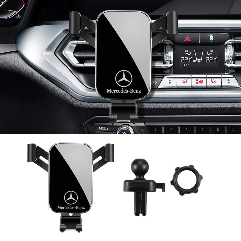 Support de téléphone de voiture ABS GLC GLB Rotation à 360° Support à gravité à prise automatique Pour Mercedes Benz AMG W205 C300 W203 W206 W108 W124 W126 W1