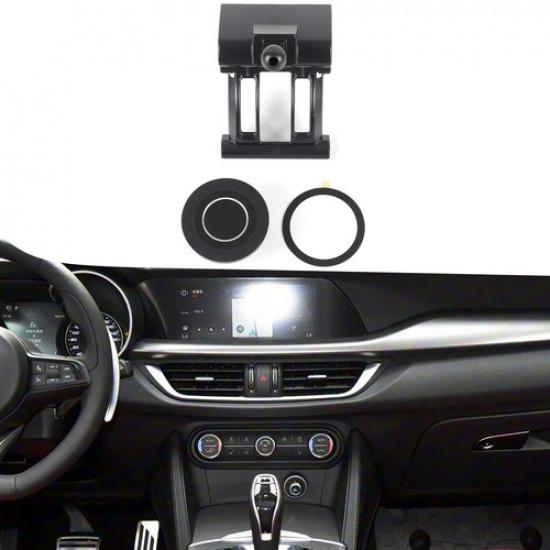 Magnetic Center Console Phone Mount Bracket For Alfa Romeo Stelvio 949 2017-