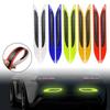 2Pcs Car Reflective Strips Bumper Protector Carbon Fiber Body Safety Warning Sticker Auto Anti-scratch Tape Car Decoration Decal