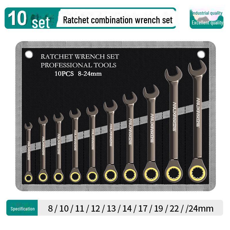 

Тяжелый автомобильный ремонтный ключ с храповым механизмом на 72 зуба из хром-ванадиевого сплава