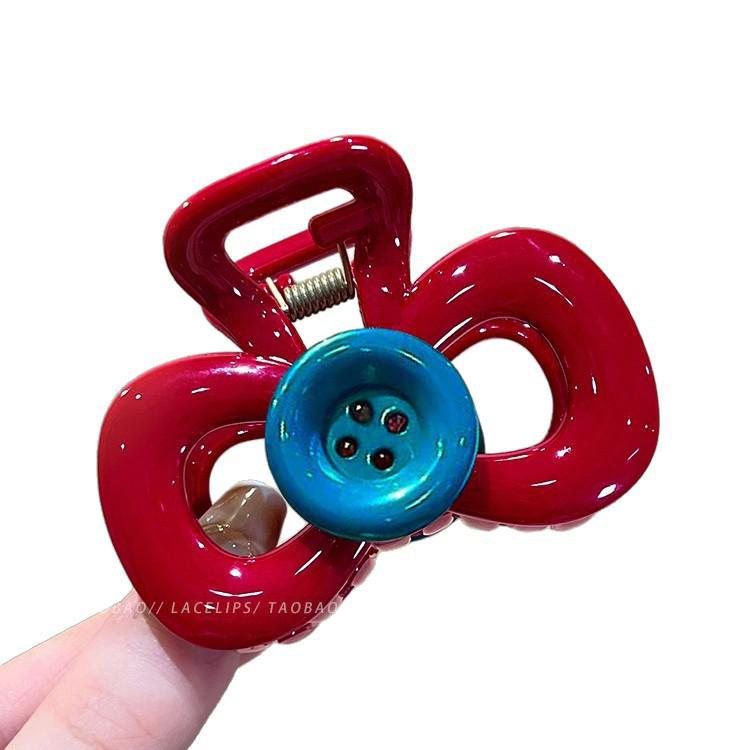 2025 Korean Style Large Updo Hair Clip for Thick Hair – Elegant Autumn Women’s Shark Clip