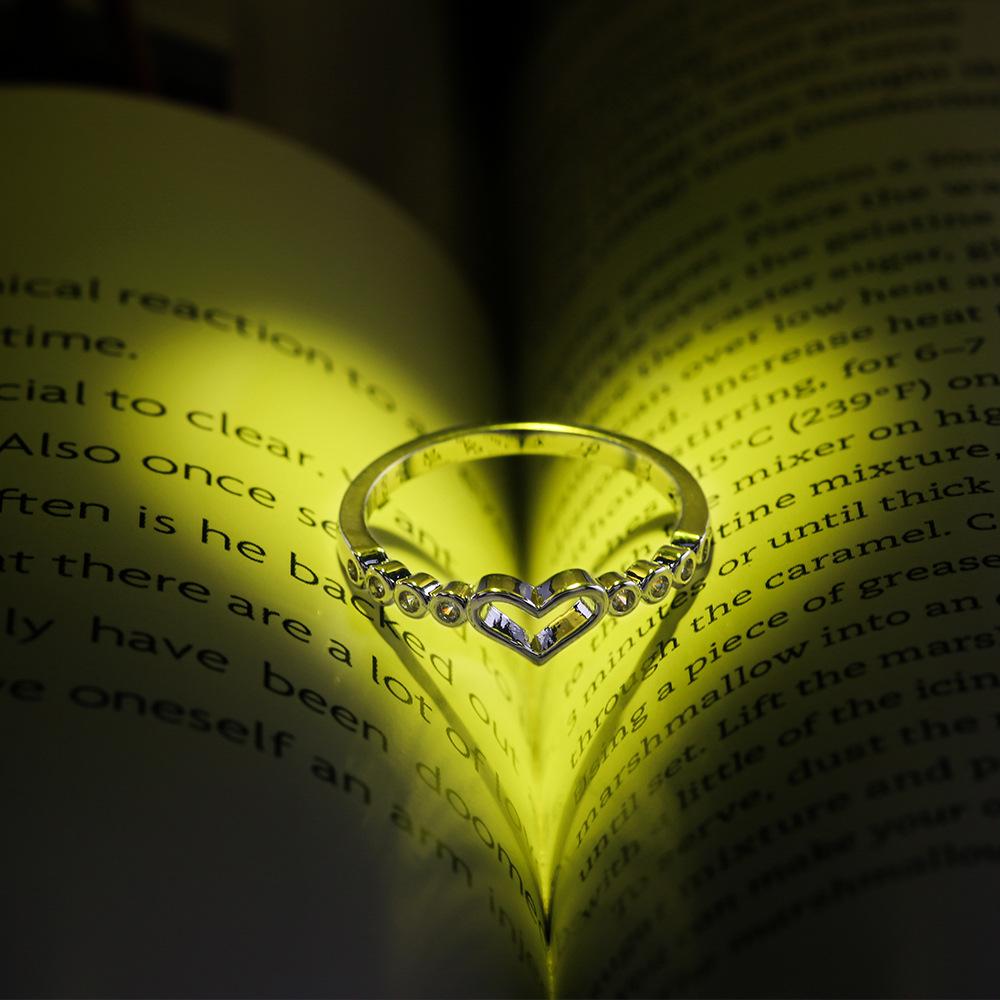 Small Fresh Love Ring, Women'S Index Finger Ring, Copper Zircon Fashion Ring Jewelry.