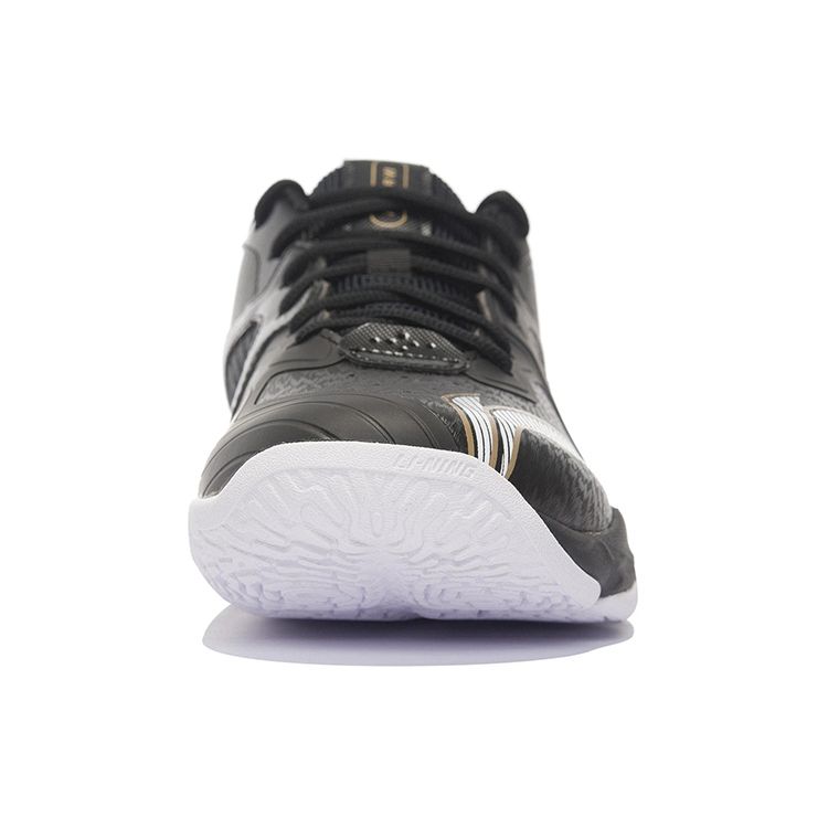 LiNing Ranger 6 Lite Fabric Synthetic Leather Shock Absorption Non-Slip Wear-Resistant Low-Top Badminton Shoes Unisex Shoes Black White AYTS012-3