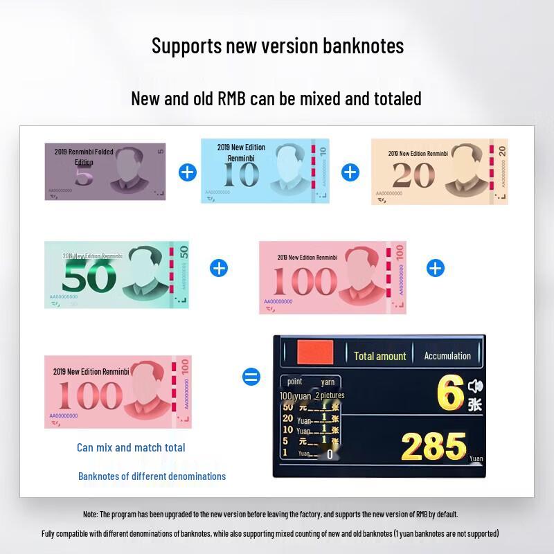 Weirong Intelligent Currency Counter CN plug (adapter included)