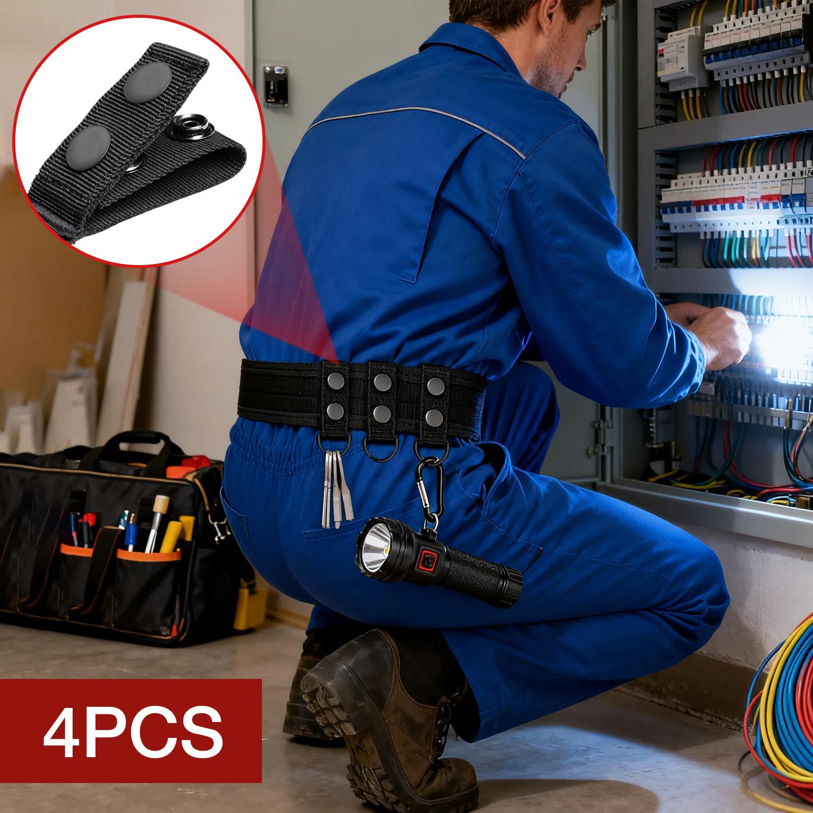 

Basketweave Belt Keepers 4 Pieces Duty Belt Keepers Adventure Gear Organizer For Men Enforcement Officers Security Correctional CN