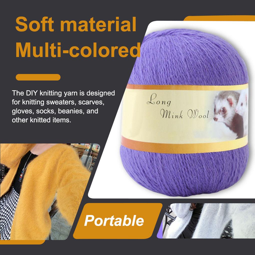 DIY Multi-Colored Soft Knitting Yarn Bags Crocheting Thread Lightweight Weaving Kits Beginners Doll Sofa Supplies
