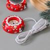 Christmas Crystals Ball Desk Ornament Bedroom Ornament Decoration Photo Frame Handmade Glass Bedside Sleep Light Christmas Gifts