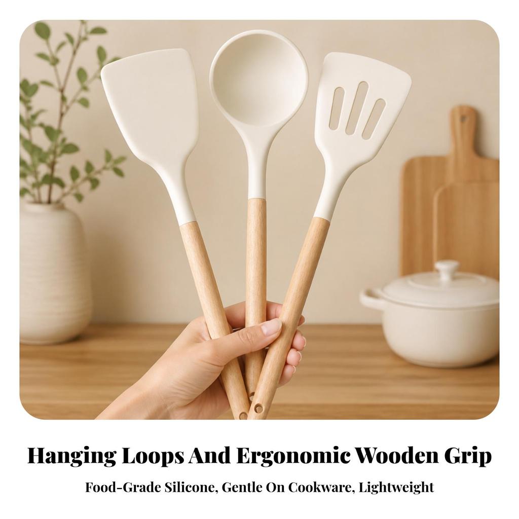 3 Pieces Silicone Set Food-Grade for Home Cooks