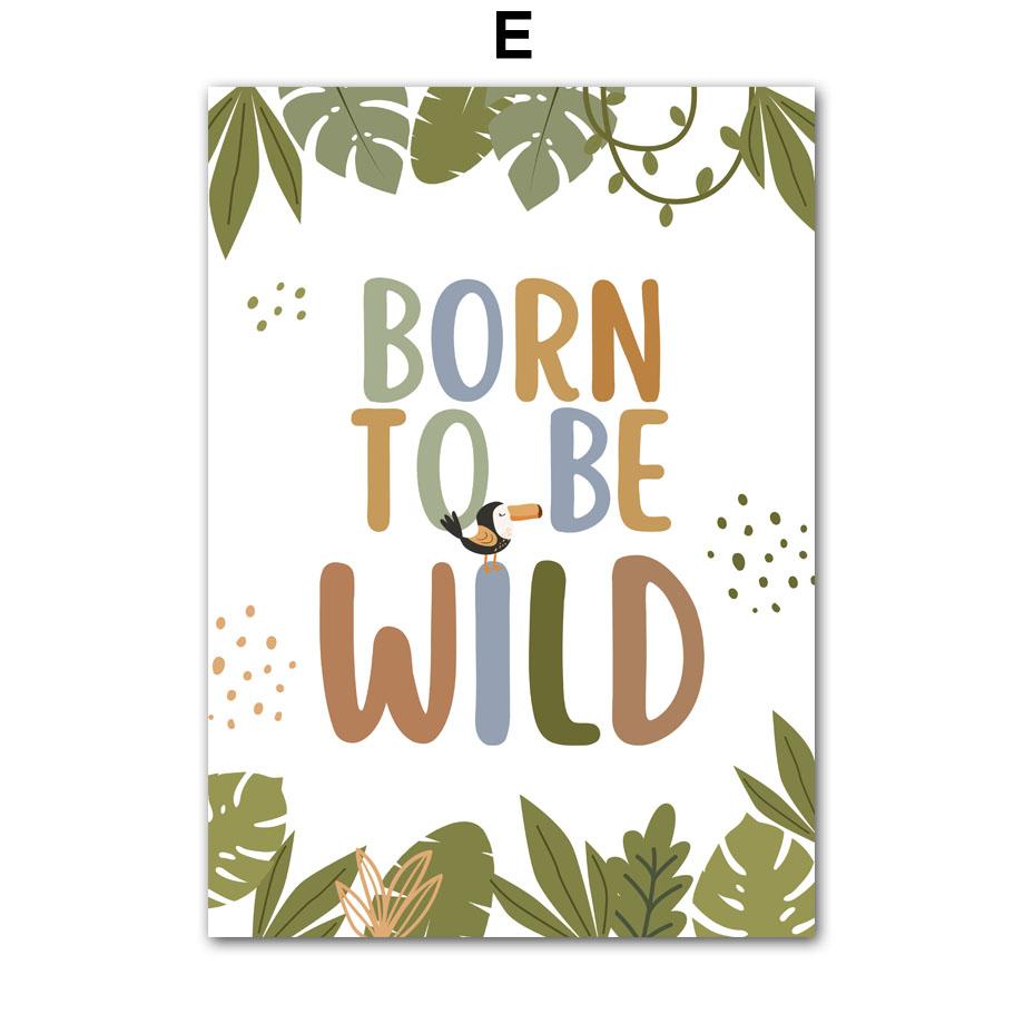 Cute Giraffe Elephant Lion Monkey Car Rainbow Wall Art Canvas Painting Cartoon Posters And Prints Pictures Baby Kids Room Decor