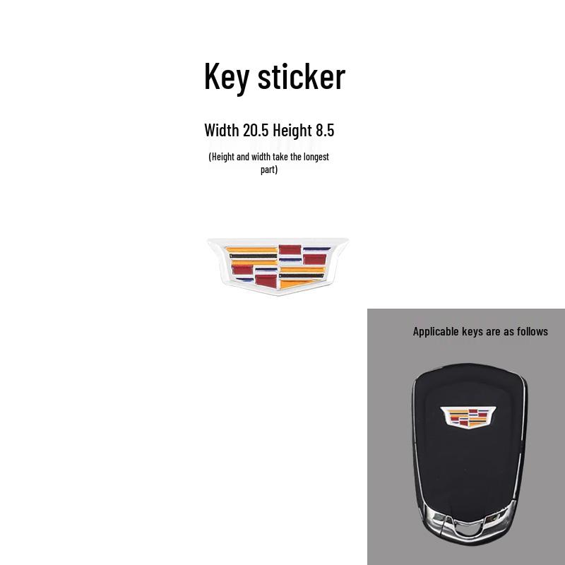 Cadillac Remote Key Stickers: Compatible with CT6, XTS, XT6, ATSL, XT4, SRX, XT5