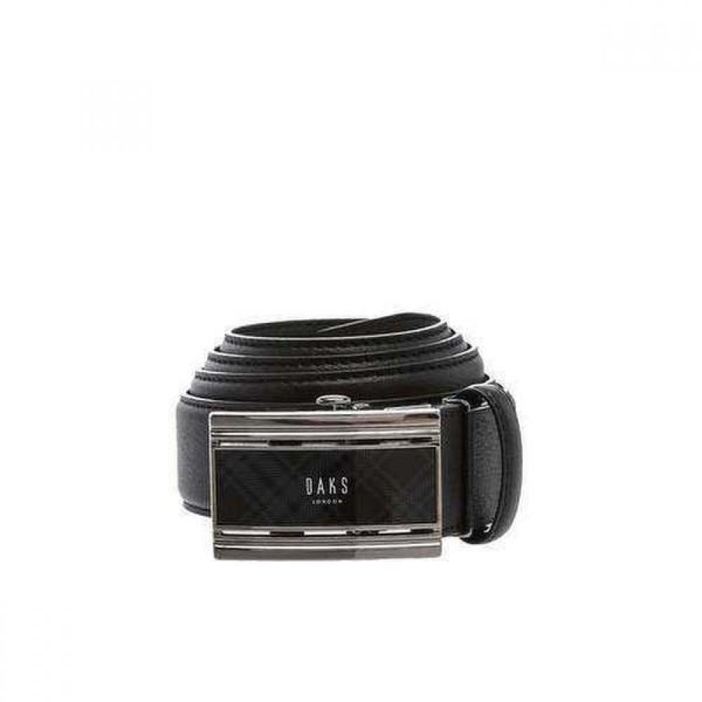 Daks Автоматический кожаный ремень в клетку Черный Dbbe2e784 Single option