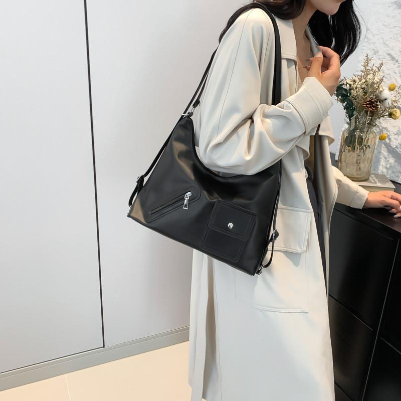 Stylish Pu Leather Tote Bag For Women 2024 Trendy Commuter Shoulder Bag