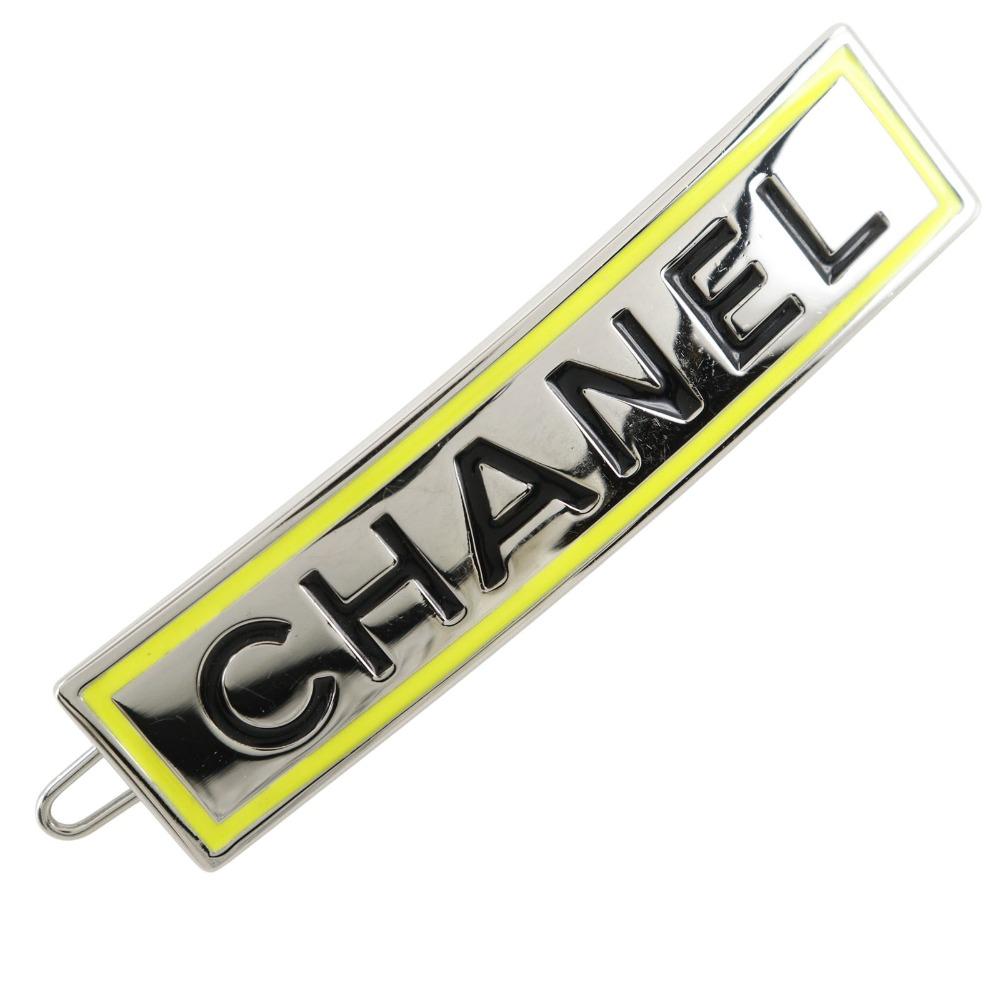 

CHANEL logo Valletta hairpin Silver/Yellow metallic Women Used
