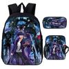 Solo Leveling IGRIS Child Backpacks Shoulder Bag Pencil Case 3pcs Set Large Capacity School Bags for Boys Girls Travel Daypacks