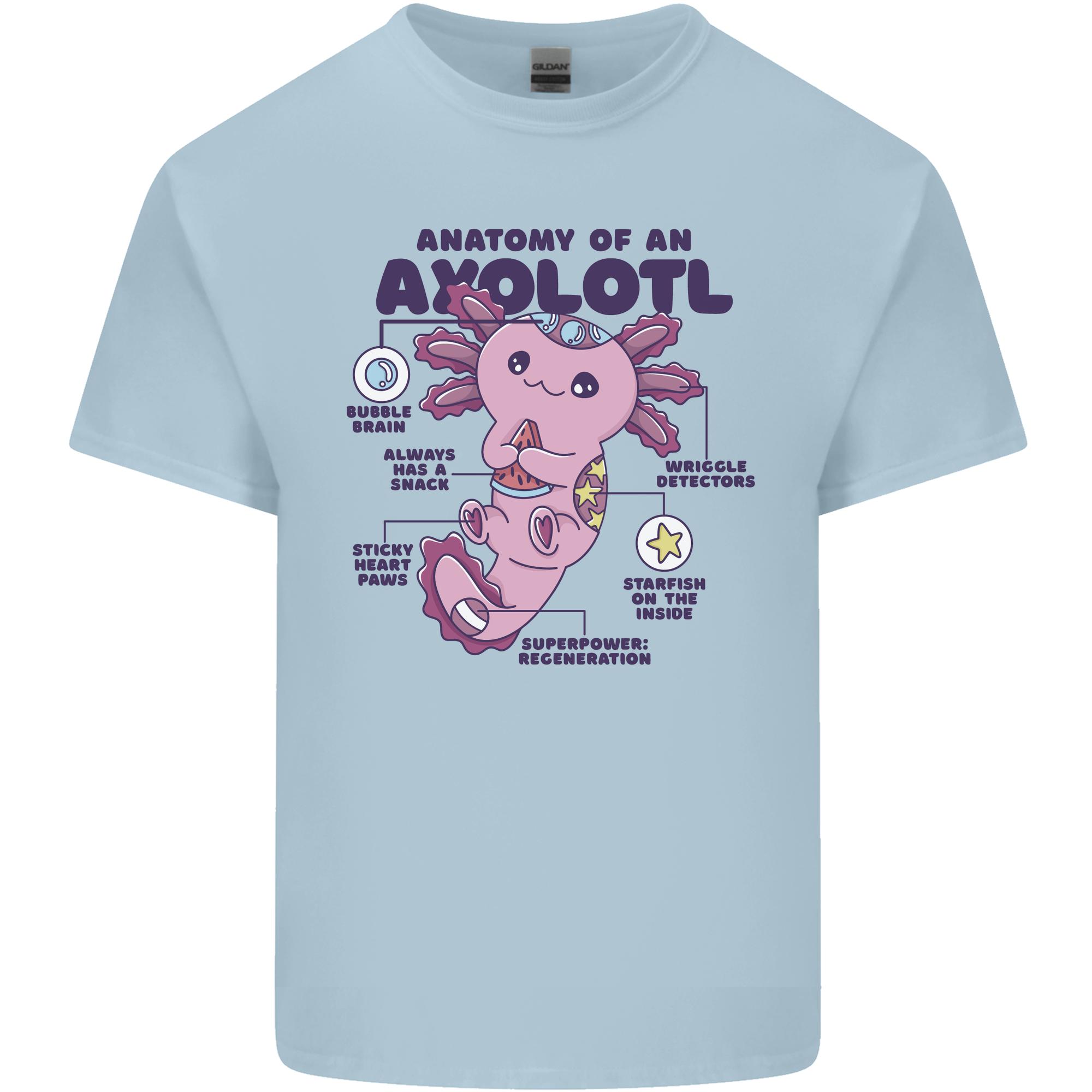 Axolotl Anatomy Unisexs Light Cotton TShirt S