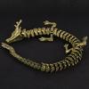Antique Brass Chinese Dragon Ornament 3D Stereoscopic Metal Desk Decoration EDC Play with Your Hands Copper Figurines