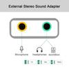 GOOJODOQ 7,1 tarjeta de sonido USB externa Jack 3,5mm Adaptador de Audio USB auricular micrófono tarjeta de sonido para Macbook ordenador portátil PC ZH