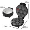 7-Hole Electric Mini Pancake & Tart Maker with Large Capacity and Constant Temperature Control