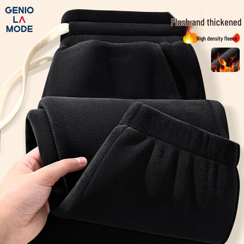 

GENIOLAMODE Мужские зимние повседневные брюки на флисовой подкладке XL