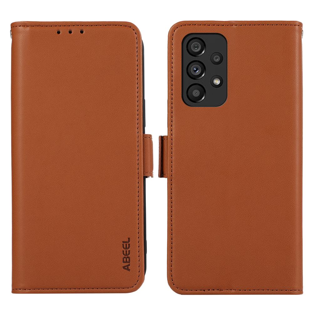 ABEEL For Samsung Galaxy A52 4G/A52 5G/A52s 5G Phone Shell RFID Blocking Wallet PU Leather Stand Case