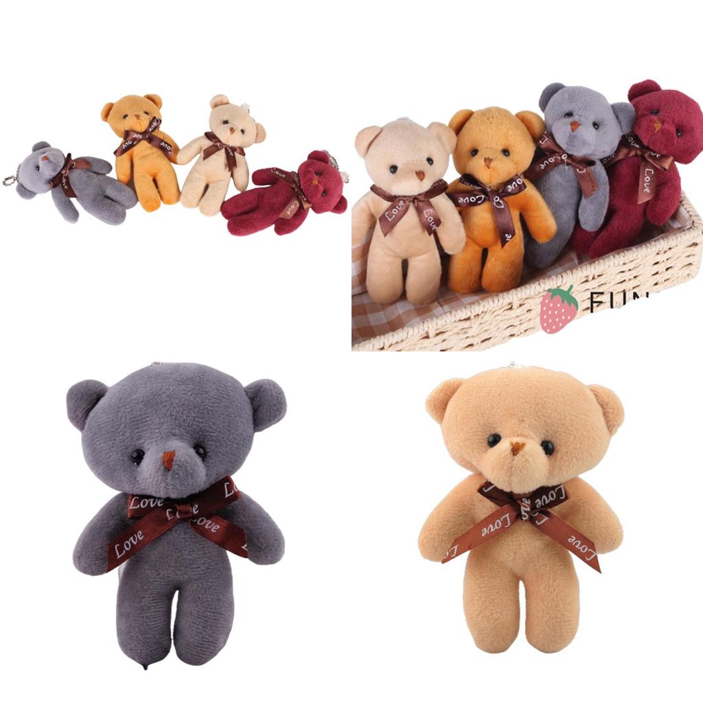 Adorable Plush Teddy Bear Keychain Pendant For Girlfriend Or Kids