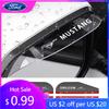 Car Sticker 2pc Transparent Car Rearview Mirror Protector Rain Eyebrow Visor For Ford Mustang Shelby GT GT500 GT350 Convertible