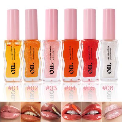 Water Light Honey Essence Lip Oil Long Lasting Moisturizing Fruity Shimmer Jelly Reduce Lip Lines Liquid Lip Gloss Makeup