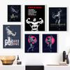 Bodybuilding-Muskel-Motivations-Poster, Wandkunst, Leinwanddruck, moderne Figuren, Fitness-Gemälde für Fitnessstudio, Schlafzimmer, Heimdekoration, Bilder