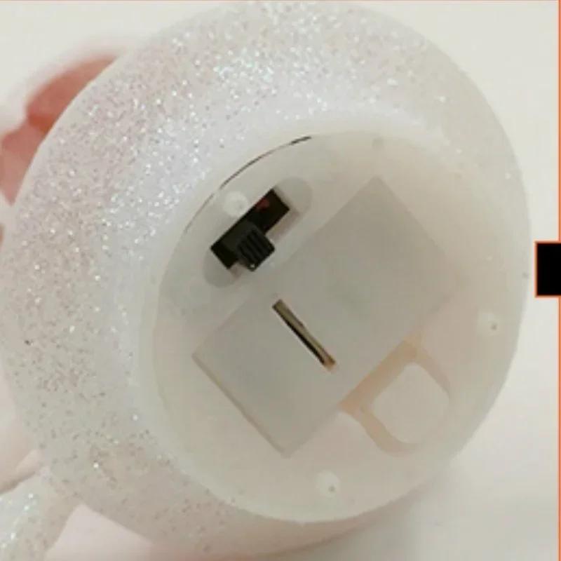 Random Style Christmas Small Night Lights LED Electronic Candles Snowman Lights Christmas Desktop Decorations