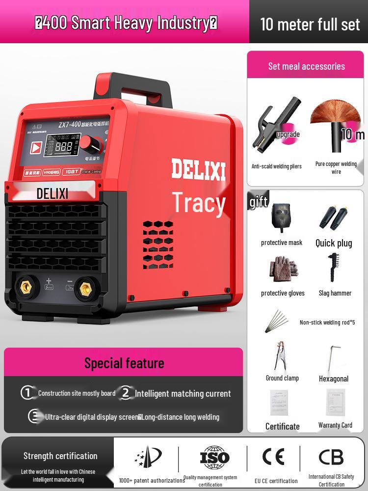 Delixi 315/400 Industrial Welder, Dual Voltage 220V/380V, Small All-Copper Automatic for Household & Industrial Use