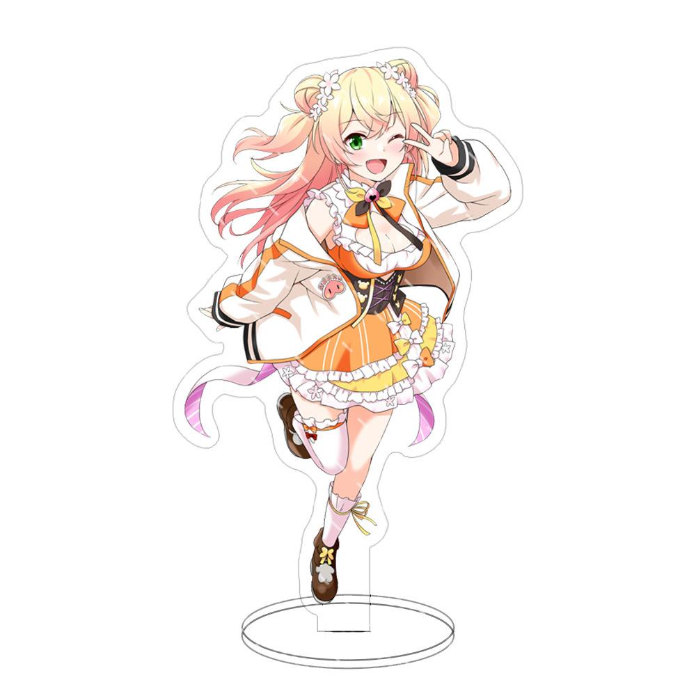 15cm Hololi Virtual Hostess New Cartoon Characters Acrylic Cosplay Stand Model Creative Office Decorations Cute Permanent Recording Fans