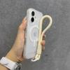 Luxury With Lanyard Soft Silicone For Magsafe Case for For Iphone 16 15 14 Plus 13 12 Pro Max Wireless Charge Magnetic Clear Cover