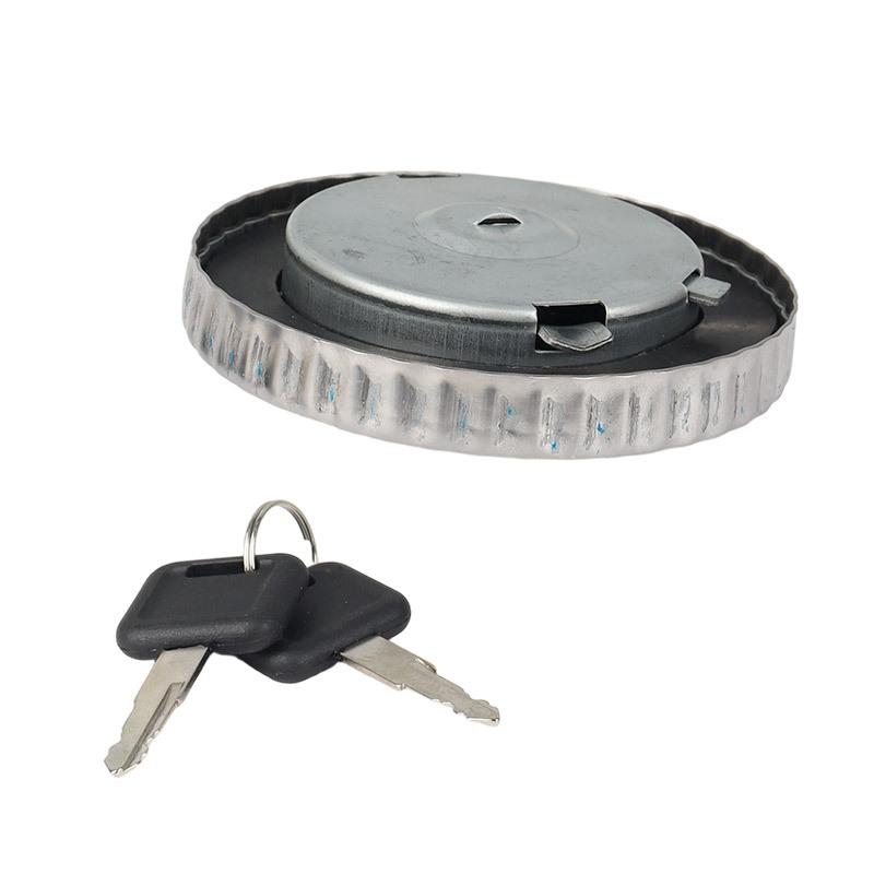 Fuel Tank Cap 88mm Chrome Universal Tank Cover Lockable With 2 Keys For Vans Tractor Truck Excavator