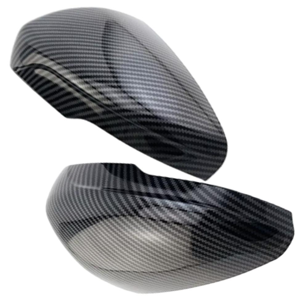 For Ford Focus MK4  - US version Carbon Fiber Pattern Mirror Case Black Side Wing Rearview Mirror Cover Trim LHD