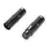 XLR Adapters Male to Male and Male to Female 3 PIN Balanced XLR Coupler Connector for Live Streaming Studio Stage