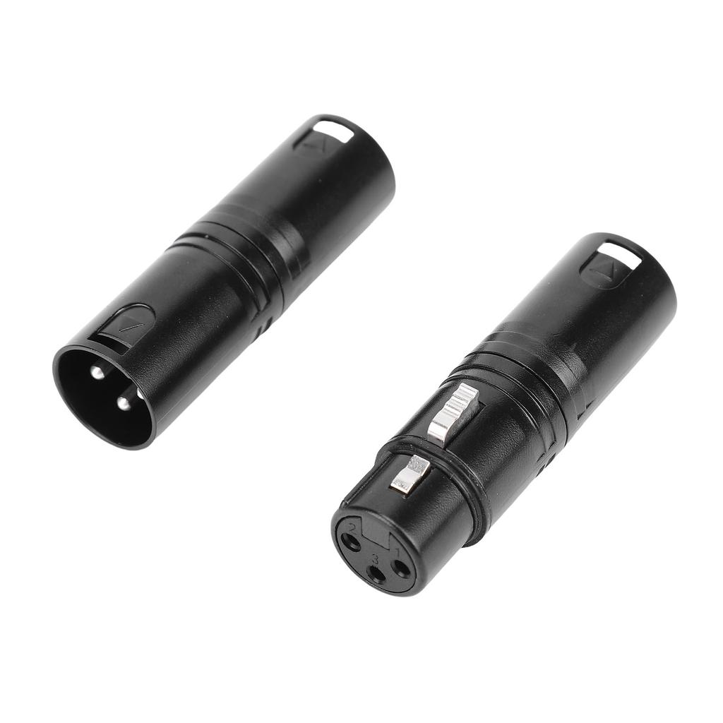 XLR Adapters Male to Male and Male to Female 3 PIN Balanced XLR Coupler Connector for Live Streaming Studio Stage