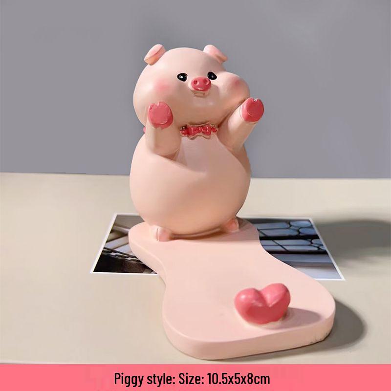 Cartoon Niedlicher Handy- & Tablet-Ständer: Kreatives Desktop-Ornament & Binge-Watching-Geschenk