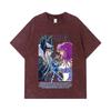 275 GSM Gewaschene T-Shirts 100% Baumwolle Saint Seiya V11 Odin Druck Unisex Schweres Baumwoll-T-Shirt